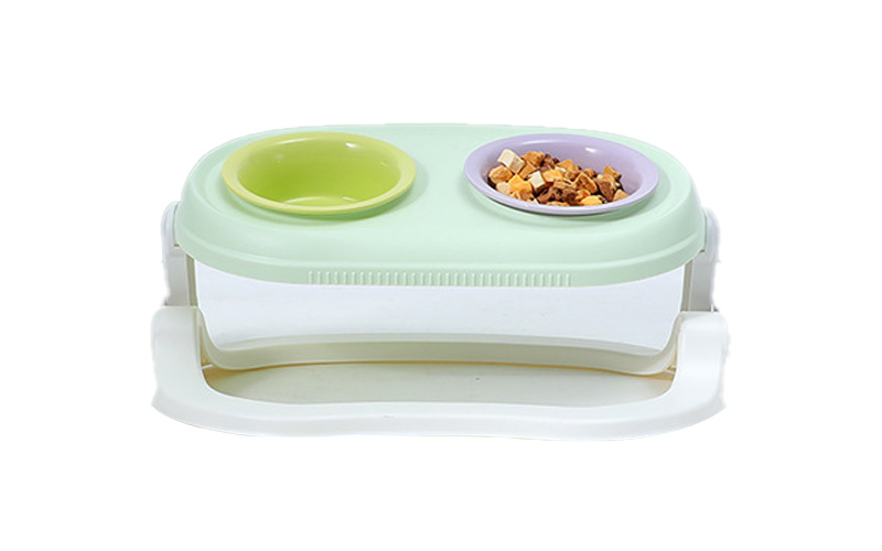 pet bowl Double Dog Water and Food Bowls for Puppy Dogs Cats