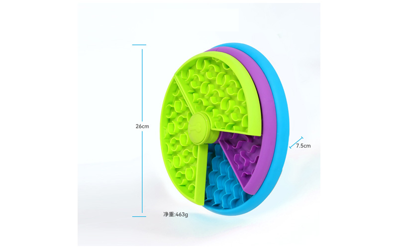 Fun Feeder Dog Bowl | Anti-Slip Rotating Design | Multi-Color