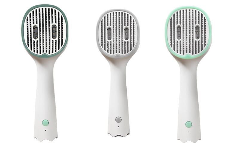 Gentle-Groom Pet Comb | One-Touch Dehairing & UV Sterilization | USB Charging