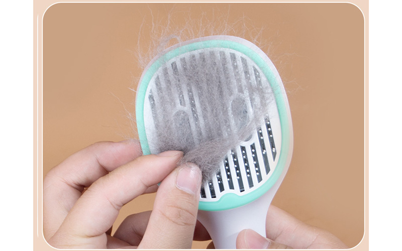 Gentle-Groom Pet Comb | One-Touch Dehairing & UV Sterilization | USB Charging