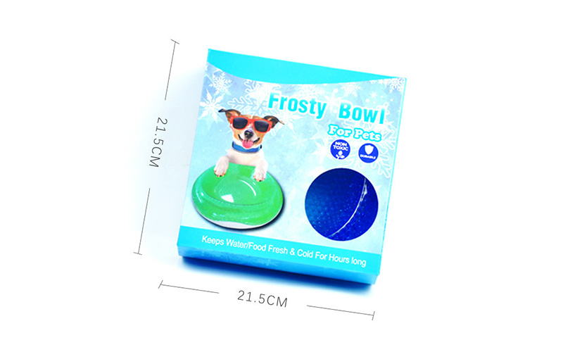  ABS Droplet Pet Bowl | Keep Cool Design | Safe & Non-Slip for Dogs and Cats