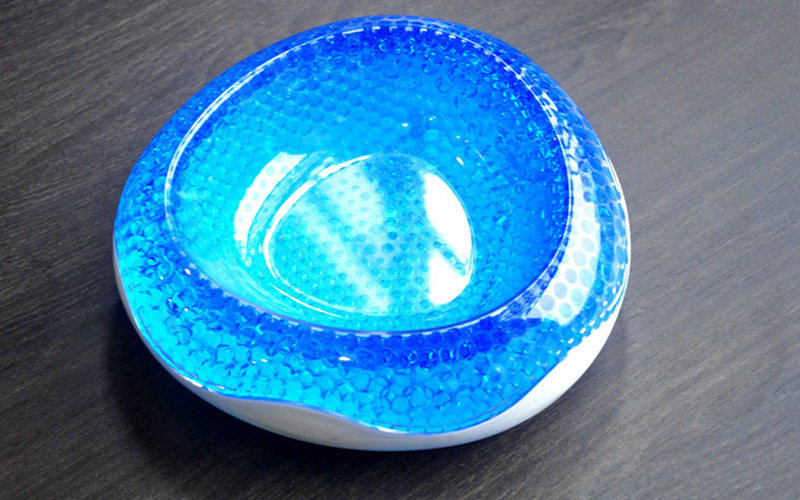  ABS Droplet Pet Bowl | Keep Cool Design | Safe & Non-Slip for Dogs and Cats