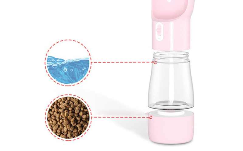 Portable Dog Water Bottle | One-Touch Dispense, Travel-Friendly, Multi-Functional Design