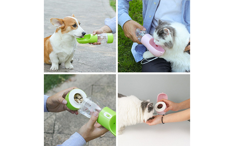 Portable Dog Water Bottle | One-Touch Dispense, Travel-Friendly, Multi-Functional Design