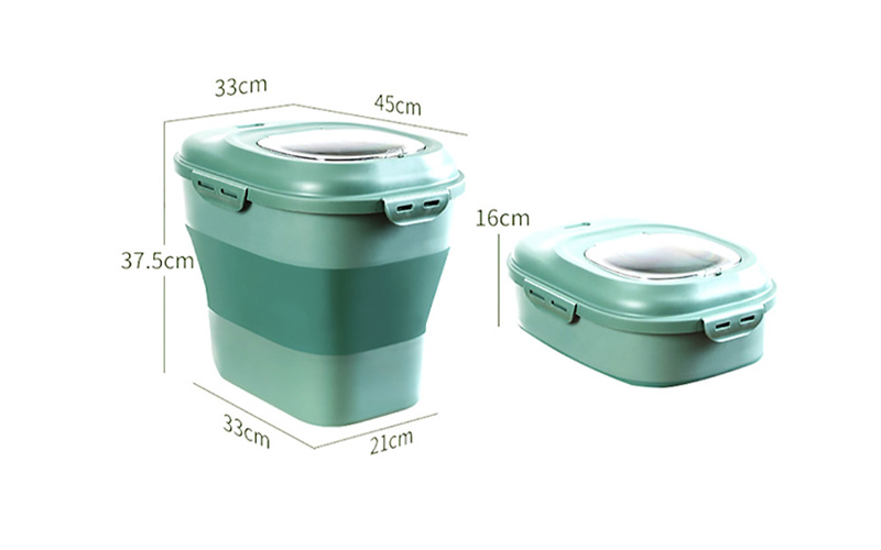 CB-176 Dog/Cat Food Storage Box - Sealable & Mobile Design