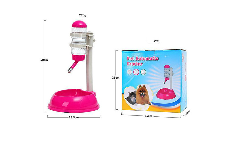 Multi-Height Adjustable Dog Feeder and Water Bowl Combo