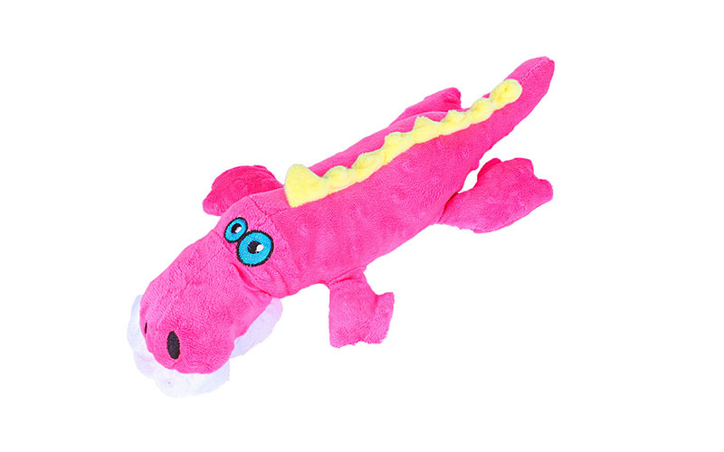 Cuddly Crocodile Plush Dog Toys - Colorful Squeaky Companions for Puppies