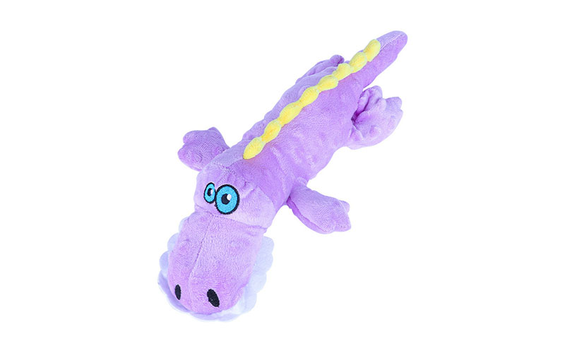 Cuddly Crocodile Plush Dog Toys - Colorful Squeaky Companions for Puppies